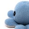 100% Handmade Cotton knitted Soft Jelly Plush Toy/Soft toys - Baby Blue